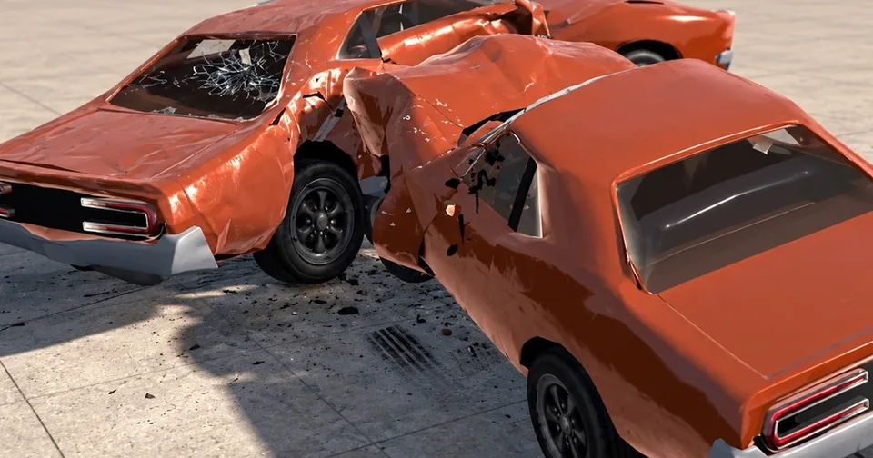 Real-time car damage: scratches, debris and parts that fall off